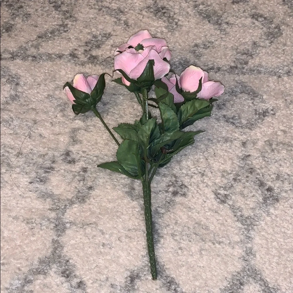Faux Pink Flower